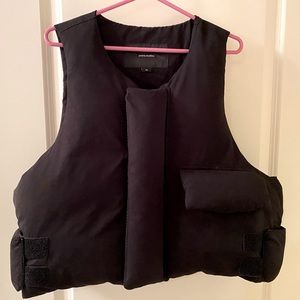 Entire Studios Black Pillow Down Vest Size XS